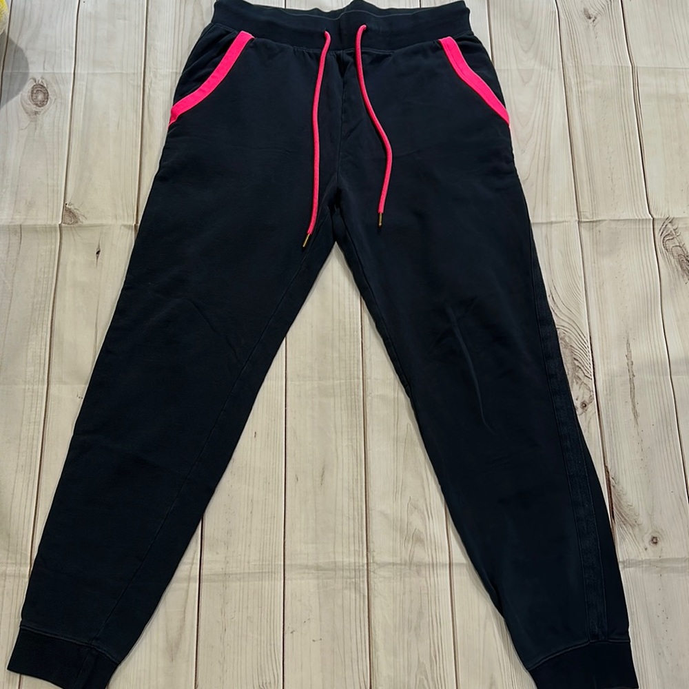 Psycho Bunny Sweatpants Joggers Men’s Size small Navy blue and hot pink